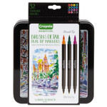 Crayola Brush and Detail Dual Ended Markers, Extra-Fine Brush/Bullet Tips, Assorted Colors, 16/Set (CYO586501) View Product Image