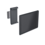 Durable Wall-Mounted Tablet Holder, Silver/Charcoal Gray View Product Image