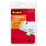 Scotch Laminating Pouches, 5 mil, 3.75" x 2.38", Gloss Clear, 20/Pack