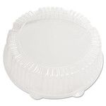 WNA Caterline Dome Lids, 12" Diameter x 2.75" h, Clear, Plastic, 25/Carton
