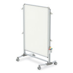 Ghent Nexus Partition Whiteboard, 48" x 60", White Surface, Satin Aluminum Frame