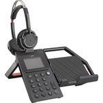 Plantronics Phone Station, w/ Headset, 6"Wx4"Lx4"H, Black (PLNELARA60FOCUS) Product Image 