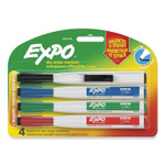 EXPO Magnetic Dry Erase Marker, Fine Bullet Tip, Assorted Colors, 4/Pack (SAN1944746) View Product Image
