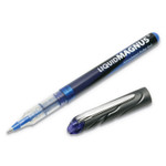 AbilityOne 7520014612665 SKILCRAFT Liquid Magnus Hybrid Gel Pen, Stick, Fine 0.7 mm, Blue Ink, Clear/Blue Barrel, Dozen (NSN4612665) View Product Image