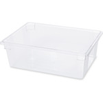 Rubbermaid Commercial Products Food Box, Plastic, 12-1/2 Gal Cap, 26"x18"x9", 6/CT, Clear (RCP3300CLECT) View Product Image