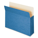 Smead Colored File Pockets, 3.5" Expansion, Letter Size, Blue (SMD73225) View Product Image
