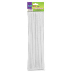 Pacon Chenille Stems, 12"x4mm, 100/PK, White (PAC711202) View Product Image