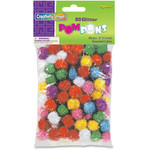 Pacon Glitter Pom Poms, 1/2", 80/PK, Assortment (PAC811601) View Product Image