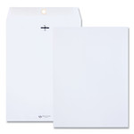 Quality Park Clasp Envelope, 28 lb Bond Weight Paper, #90, Square Flap, Clasp/Gummed Closure, 9 x 12, White, 100/Box