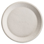 Chinet Savaday Molded Fiber Plates, Paper, 10" dia, Cream, 500/Carton