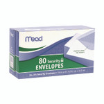 Mead Security Tint Business Envelopes, #6 3/4, Monarch Flap, Gummed Closure, 3.63 x 6.5, White, 80/Box