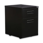 Alera File Pedestal, Left or Right, 2-Drawers: Box/File, Legal/Letter, Black, 14.96" x 19.29" x 21.65" (ALEPABFBL) View Product Image