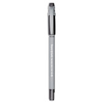 Paper Mate FlexGrip Ultra Recycled Ballpoint Pen, Stick, Medium 1 mm, Black Ink, Gray Barrel, Dozen
