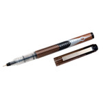 AbilityOne 7520015068495, SKILCRAFT Liquid Magnus Needle Point Hybrid Gel Pen, Stick, Fine 0.7 mm, Black Ink, Clear/Black Barrel, Dozen
