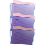 Officemate Blue Glacier&trade; Wall File, 3/Box (OIC23220) View Product Image