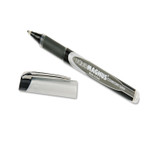 AbilityOne 7520015877791 SKILCRAFT Liquid Magnus Hybrid Gel Pen, Stick, Fine 0.7 mm, Black Ink, Black/Gray Barrel, 4/Pack (NSN5877791) View Product Image