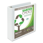 Samsill Earth's Choice Plant-Based Round Ring View Binder, 3 Rings, 2" Capacity, 11 x 8.5, White View Product Image