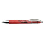 AbilityOne 7520015646054, SKILCRAFT VISTA Gel Pen, Retractable, Medium 0.7 mm, Red Ink, Red/Clear Barrel, Dozen