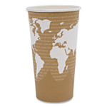 Eco-Products World Art Renewable and Compostable Hot Cups, 20 oz, 50/Pack, 20 Packs/Carton (ECOEPBHC20WA) View Product Image