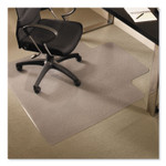 ES Robbins EverLife Chair Mats for Medium Pile Carpet with Lip, 45 x 53, Clear
