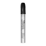 Sharpie Durable Metal Barrel Permanent Marker, Broad Chisel Tip, Black