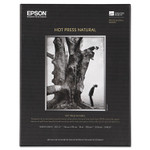 Epson Hot Press Fine Art Paper, 17 mil, 8.5 x 11, Smooth Matte Natural, 25/Pack (EPSS042317) View Product Image