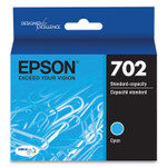 Epson T702220-S (702) DURABrite Ultra Ink, 300 Page-Yield, Cyan View Product Image