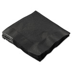 Hoffmaster Beverage Napkins, 2-Ply, 9 1/2 x 9 1/2, Black, 1000/Carton (HFM180313) View Product Image