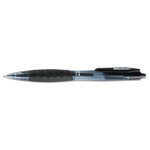 AbilityOne 7520016451148 SKILCRAFT VISTA Ballpoint Pen, Retractable, Bold 1.4 mm, Black Ink, Smoke Barrel, Dozen (NSN6451148) View Product Image