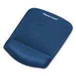 Fellowes PlushTouch Mouse Pad with Wrist Rest, 7.25 x 9.37, Blue Product Image 