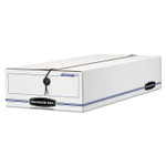Bankers Box LIBERTY Check and Form Boxes, 9.25" x 15" x 4.25", White/Blue, 12/Carton (FEL00009) View Product Image