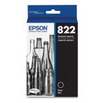 Epson T822120-S (T822) DURABrite Ultra Ink, 350 Page-Yield, Black View Product Image