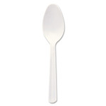 Dart Bonus Polypropylene Cutlery, 5", Teaspoon, White (DCCS5BW) View Product Image