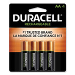 Duracell Rechargeable StayCharged NiMH Batteries, AA, 4/Pack Duracell Rechargeable StayCharged NiMH Batteries, AA, 4/Pack