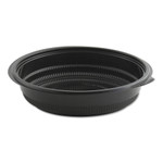 Anchor Packaging MicroRaves Incredi-Bowl Base, 32 oz, 8.5" Diameter x 1.92" h, Black, Plastic, 150/Carton