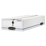 Bankers Box LIBERTY Check and Form Boxes, 6.25" x 24" x 4.5", White/Blue, 12/Carton (FEL00003) View Product Image