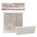 Innovera Microfiber Cleaning Cloths, 6 x 7, Unscented, Gray, 3/Pack (IVR51506) View Product Image