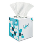 Livi VPG Select Cube Facial Tissue, 2-Ply, White, 90 Sheets/Box, 36 Boxes/Carton