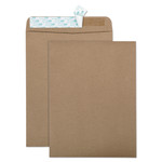 Quality Park Recycled Brown Kraft Redi-Strip Envelope, #10 1/2, Cheese Blade Flap, Redi-Strip Closure, 9 x 12, Brown Kraft, 100/Box