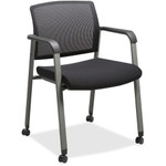 Lorell Mesh Back Guest Chairs with Casters (LLR30953) View Product Image