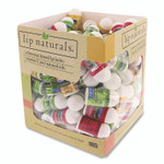 Lip Naturals Assorted Flavors Lip Balm, Bing Cherry, Tea Tree Mint, Vanilla Bean, 0.1 oz Tube, 100/Box
