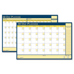 AbilityOne 7520012074058 SKILCRAFT 30-Day/60-Day Reversible/Erasable Flexible Planner, 36 x 24, White/Yellow/Blue Sheets, Undated (NSN2074058) View Product Image