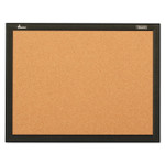 AbilityOne 7195016511298, SKILCRAFT Cork Board, 24" x 18", Natural Tan Surface, Black Aluminum Frame