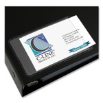 C-Line Self-Adhesive Business Card Holders, Side Load, 2 x 3.5, Clear, 10/Pack