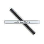 C-Line Clear Magnetic Label Holders, Side Load, 6 x 0.5, 10/Pack
