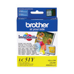 Brother LC51Y Innobella Ink, 400 Page-Yield, Yellow