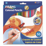 Prang Colored Pencil Sets, 3.3 mm, 2B, Assorted Lead and Barrel Colors, 50/Pack