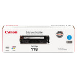 Canon 2661B001 (118) Toner, 2,900 Page-Yield, Cyan View Product Image