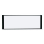 MasterVision Cubicle Workstation Dry Erase Board, 36" x 18", White Surface, Black Aluminum Frame