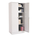 Tennsco 78" High Deluxe Cabinet, 36w x 24d x 78h, Light Gray (TNN2470LGY) View Product Image